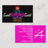 Carte De Visite Sweet CUPCAKE Sweet (Devant / Derrière)