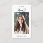 Carte De Visite Sweet Funeral Photo Sympathy  (Devant)