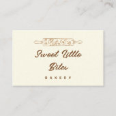 Carte De Visite Sweet Little Bites Bakery Reward Loyalty Card (Devant)