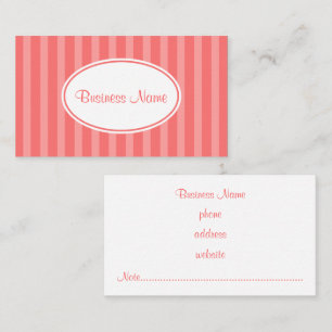 Carte de visite Sweet Rose Stripes