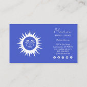 Carte De Visite Sweet Sunshine Rainbow Boho Élégantes icônes socia (Dos)