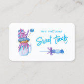 Carte De Visite Sweet Traitements bleu pourpre (Devant)