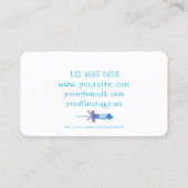 Carte De Visite Sweet Traitements bleu pourpre (Dos)