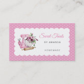 Carte De Visite Sweet Treats Bakery Pink (Devant)