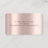 Carte De Visite Sweets Cupcake Rose Gold Drives Rouge (Dos)