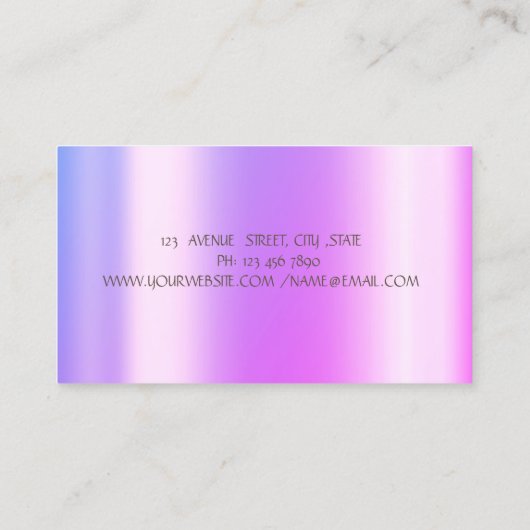 Carte De Visite Sweets Cupcake Silver Drivers Opal (Dos)