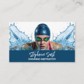 Carte De Visite Swimming Instructor (Devant)