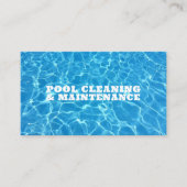 Carte De Visite Swimming Pool & Spa Cleaning Maintenance Service (Devant)