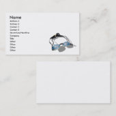 Carte De Visite SwimmingGoggles091210, nom, adresse 1, adresse… (Devant / Derrière)