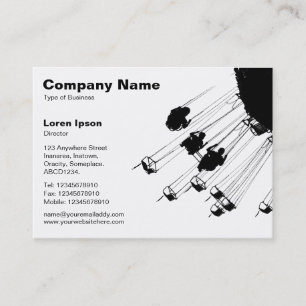 Carte De Visite Swings and Roundabouts v2 - Blanc