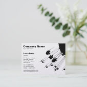 Carte De Visite Swings and Roundabouts v2 - Blanc (Or) (Debout devant)