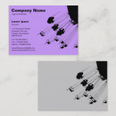 Carte De Visite Swings and Roundabouts v2 - Lilac (Devant / Derrière)