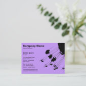 Carte De Visite Swings and Roundabouts v2 - Lilac (Debout devant)