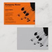 Carte De Visite Swings and Roundabouts v2 - Orange (Devant / Derrière)