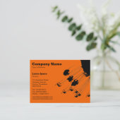 Carte De Visite Swings and Roundabouts v2 - Orange (Debout devant)