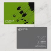 Carte De Visite Swings and Roundabouts v3 - Avocado Green (Devant / Derrière)