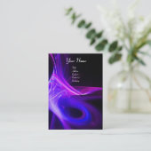 Carte De Visite SWIRL 2 MONOGRAM Vibrant noir rose bleu (Debout devant)