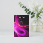 Carte De Visite SWIRL 2 MONOGRAM Vibrant noir rose rouge violet (Debout devant)