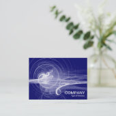 Carte De Visite Swirl II - Bleu de marine profonde (Debout devant)