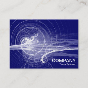 Carte De Visite Swirl II - Bleu de marine profonde
