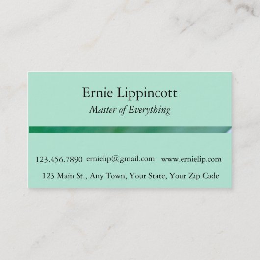 Carte De Visite Swirl Succulent (Dos)