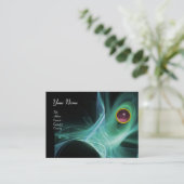 Carte De Visite SWIRLGEM MONOGRAM Noir vert gris vibrant (Debout devant)