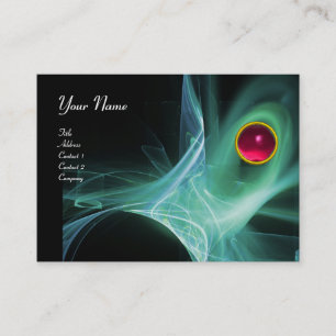 Carte De Visite SWIRLGEM MONOGRAM Noir vert gris vibrant