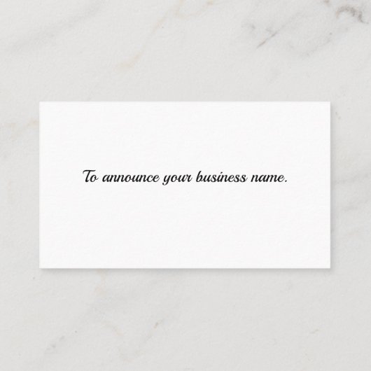 Carte De Visite Swiss Train Business Card (Dos)