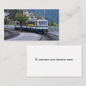 Carte De Visite Swiss Train Business Card (Devant / Derrière)