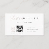 Carte De Visite Symbole amérindien Code QR autochtone (Dos)