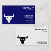 Carte De Visite Symbole blanc et noir - Côtés alternatifs (Devant / Derrière)