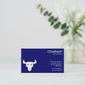 Carte De Visite Symbole blanc et noir - Côtés alternatifs (Debout devant)