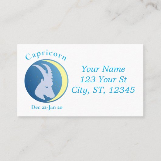 Carte De Visite Symbole Capricorne Thunder_Cove (Devant)