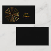 Carte De Visite Symbole celtique de la spirale (Devant / Derrière)