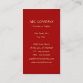 Carte De Visite symbole chinois de serpent (Dos)