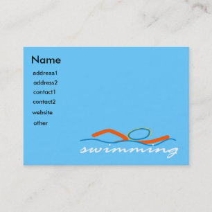 Carte De Visite Symbole coloré de bain