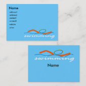 Carte De Visite Symbole coloré de bain (Devant / Derrière)