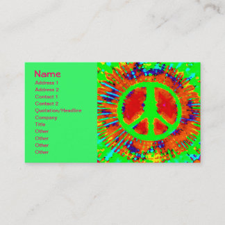 Carte De Visite SYMBOLE cool DE Cravate Psychédélique Abstraite-Dy
