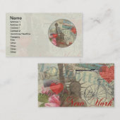 Carte De Visite Symbole d'Art de New York (Devant / Derrière)