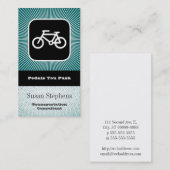 Carte De Visite Symbole de bicyclette (Devant / Derrière)