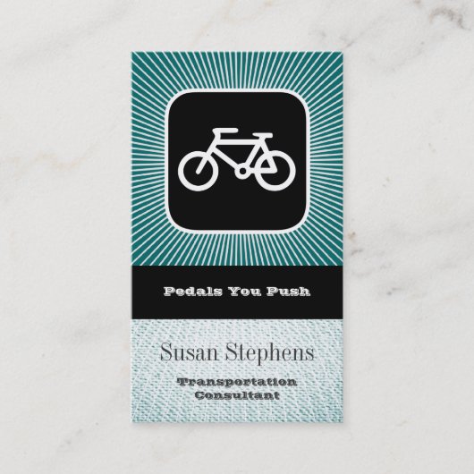 Carte De Visite Symbole de bicyclette (Devant)