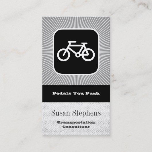 Carte De Visite Symbole de bicyclette (Devant)