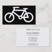 Carte De Visite Symbole de bicyclette (Devant / Derrière)