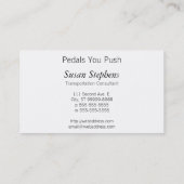 Carte De Visite Symbole de bicyclette (Dos)