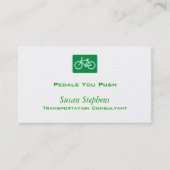 Carte De Visite Symbole de bicyclette (Devant)