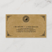 Carte De Visite Symbole de calligraphie Feng Shui (Dos)
