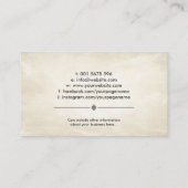 Carte De Visite Symbole de calligraphie Feng Shui Lucky Bamboo (Dos)