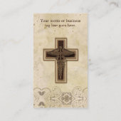 Carte De Visite Symbole de chrétien de médecin pratique de médecin (Dos)