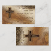 Carte De Visite Symbole de chrétien de médecin pratique de médecin (Devant / Derrière)