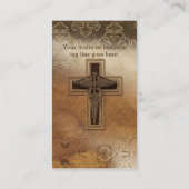 Carte De Visite Symbole de chrétien de médecin pratique de médecin (Dos)